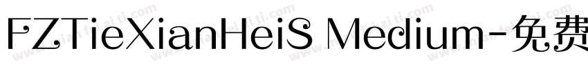FZTieXianHeiS Medium字体转换